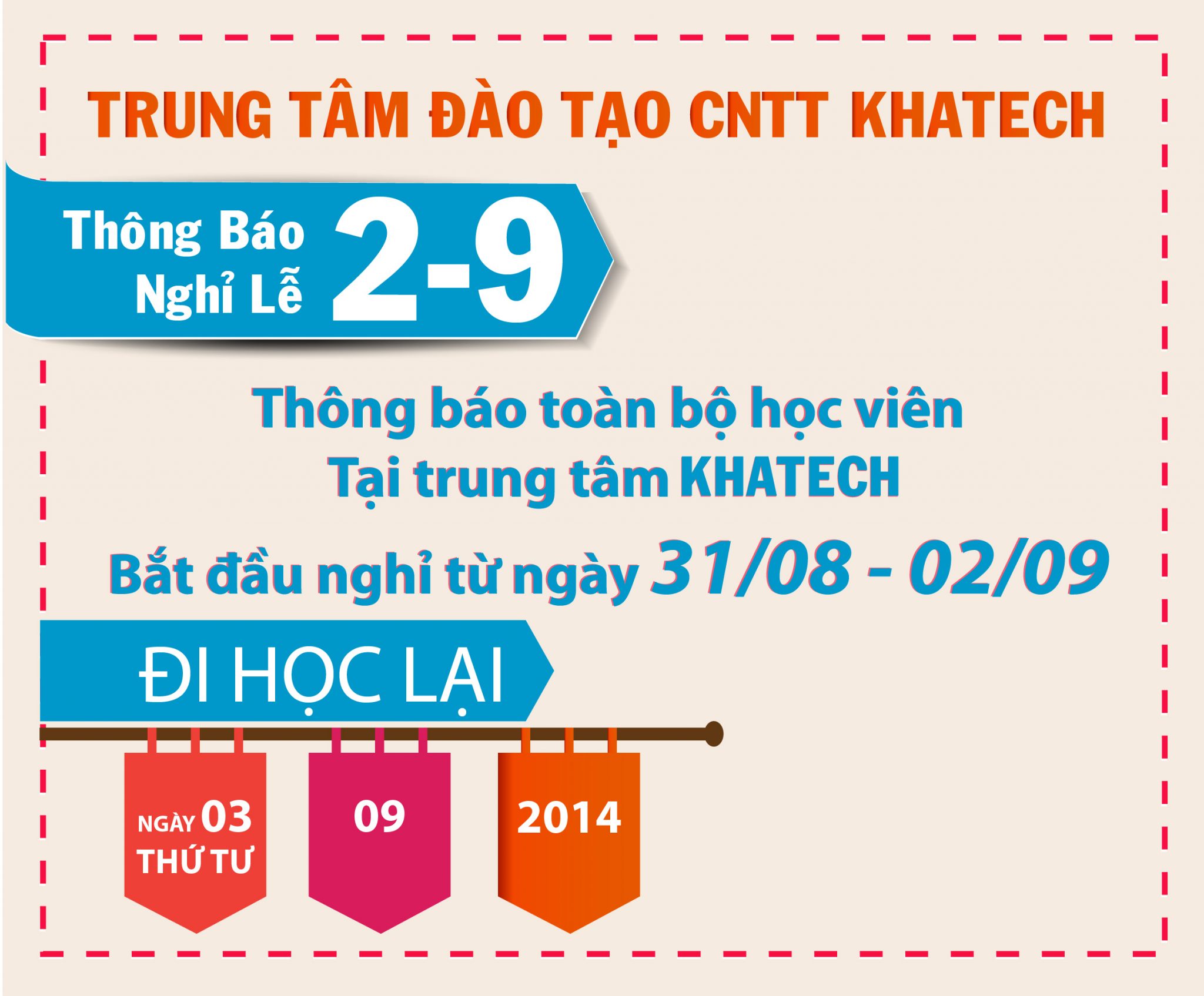 THONG BAO NGHI LE